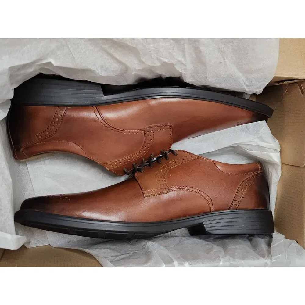 Clarks Clarkslite Men’s Dress Shoes Size 13 Tan Combi Tie
